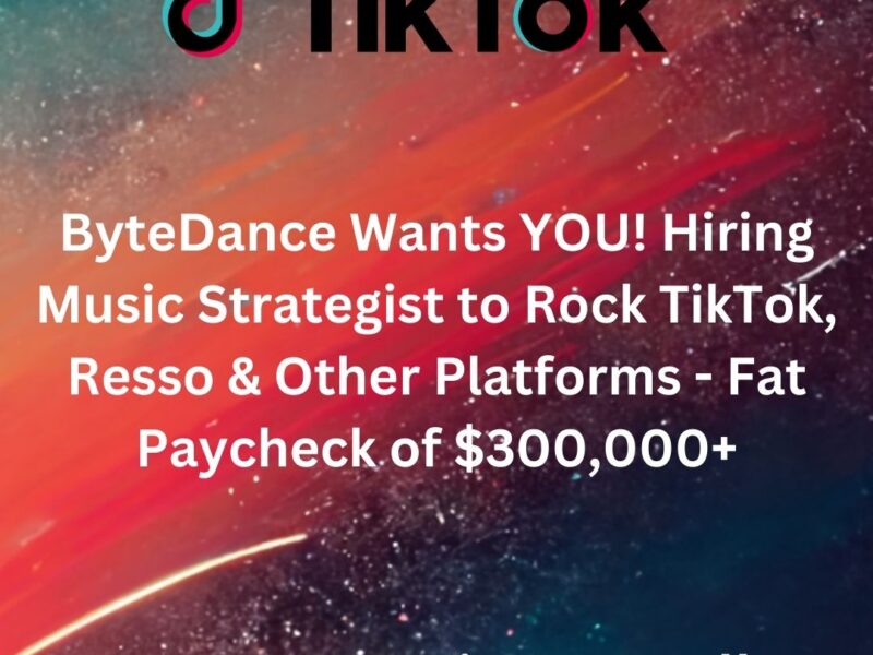ByteDance is hiring a US-based music strategist to help coordinate its music strategy across TikTok, Resso, and other apps. Beyond the requisite perks and shiny LA office, the right candidate can easily bag a $300,000+ annual salary.