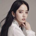 Jisoo from Blackpink against a backdrop of the evolving K-pop industry.