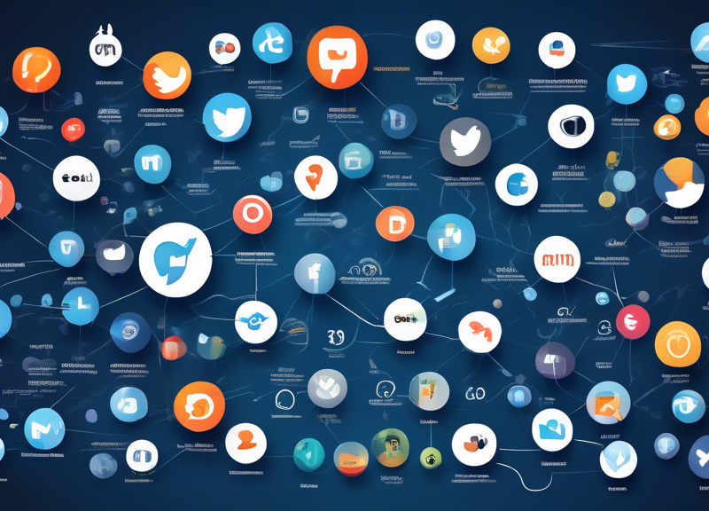 A visually engaging infographic highlighting the new features of Chartmetric, incorporating icons of various social media platforms and streaming services with statistical graphs and data trends.