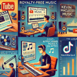 A-collage-showcasing-the-impact-and-applications-of-royalty-free-music-in-digital-content-creation