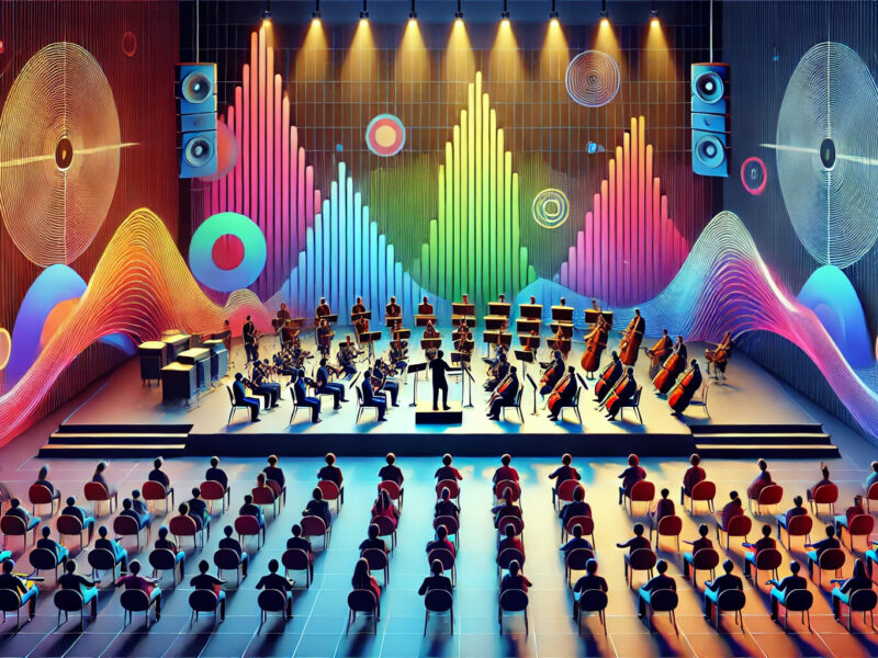 A-minimalist-modern-art-scene-on-a-movie-sound-stage-with-a-full-orchestra