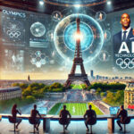 A-futuristic-scene-of-the-Paris-Olympics-2024-with-the-Eiffel-Tower-in-the-background-highlighting-AI-technology-in-TV-coverage-worldwide