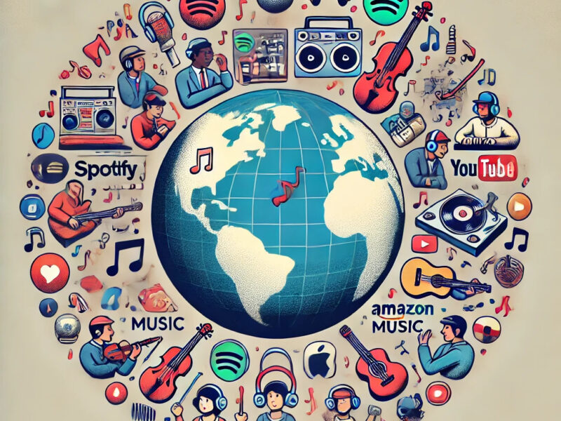 A-simple-and-clear-image-showing-a-central-globe-surrounded-by-colorful-icons-representing-different-music-genres