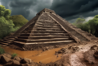 Historic Pyramid in Mexico Damaged Following Torrential Rains