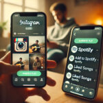 A-high-resolution-image-showing-a-smartphone-screen-displaying-an-Instagram-Reel.-The-Reel-includes-a-visible-Spotify-icon-with-an-Add-to-Spotify